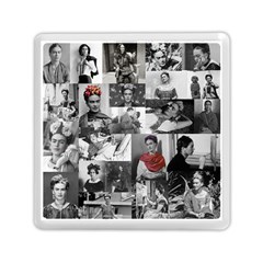 Frida Kahlo Pattern Memory Card Reader (square)  by Valentinaart