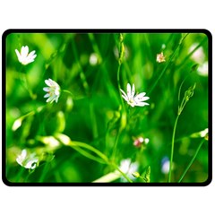 Inside The Grass Double Sided Fleece Blanket (large) 