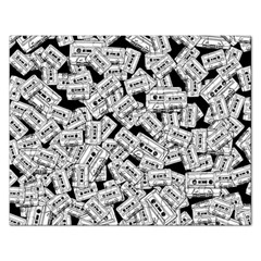 Audio Tape Pattern Rectangular Jigsaw Puzzl by Valentinaart