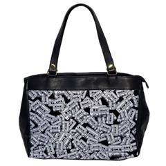 Audio Tape Pattern Office Handbags