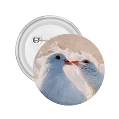 Doves In Love 2 25  Buttons by FunnyCow