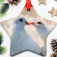 Doves In Love Ornament (star) by FunnyCow