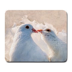 Doves In Love Large Mousepads by FunnyCow