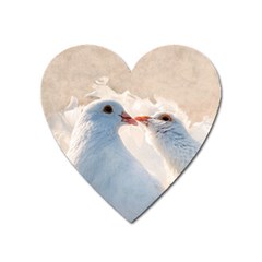 Doves In Love Heart Magnet by FunnyCow