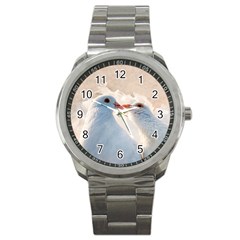 Doves In Love Sport Metal Watch by FunnyCow