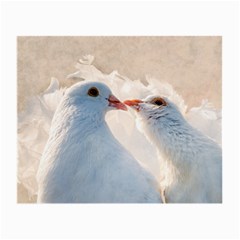 Doves In Love Small Glasses Cloth (2-side) by FunnyCow