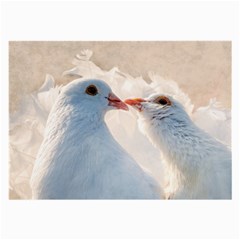 Doves In Love Large Glasses Cloth by FunnyCow