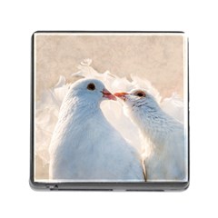 Doves In Love Memory Card Reader (square) by FunnyCow