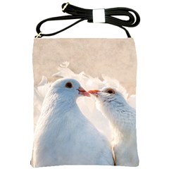 Doves In Love Shoulder Sling Bags by FunnyCow