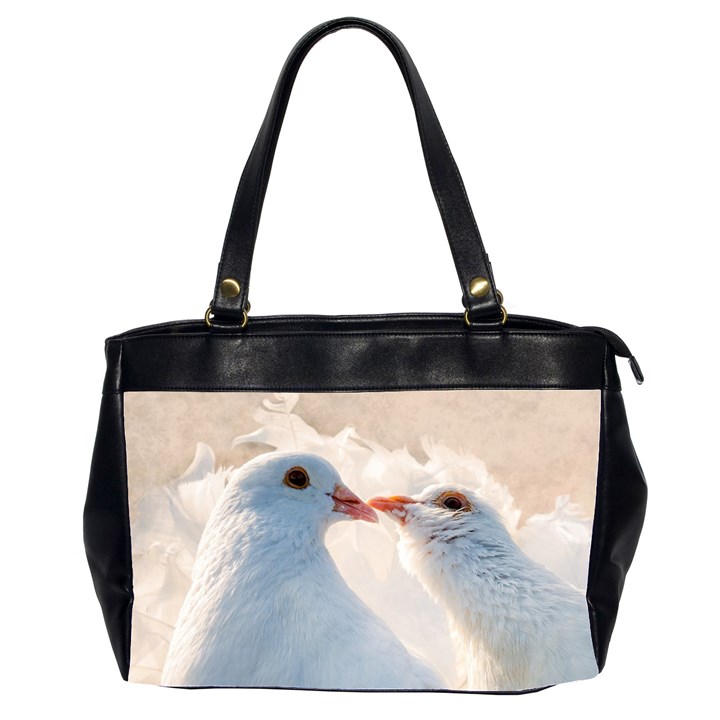 Doves In Love Office Handbags (2 Sides) 