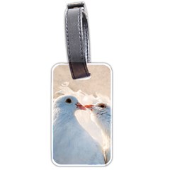 Doves In Love Luggage Tags (two Sides) by FunnyCow