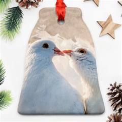 Doves In Love Ornament (bell) by FunnyCow