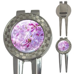 Pink Lilac Flowers 3-in-1 Golf Divots by FunnyCow