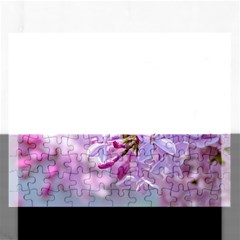 Pink Lilac Flowers Rectangular Jigsaw Puzzl by FunnyCow