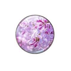 Pink Lilac Flowers Hat Clip Ball Marker by FunnyCow