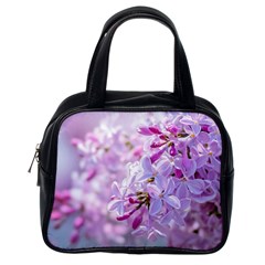 Pink Lilac Flowers Classic Handbags (one Side) by FunnyCow