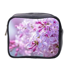 Pink Lilac Flowers Mini Toiletries Bag 2-side by FunnyCow