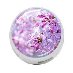 Pink Lilac Flowers 4-port Usb Hub (one Side) by FunnyCow