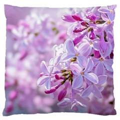 Pink Lilac Flowers Large Cushion Case (one Side) by FunnyCow