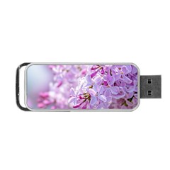 Pink Lilac Flowers Portable Usb Flash (one Side) by FunnyCow