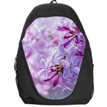 Pink Lilac Flowers Backpack Bag Front