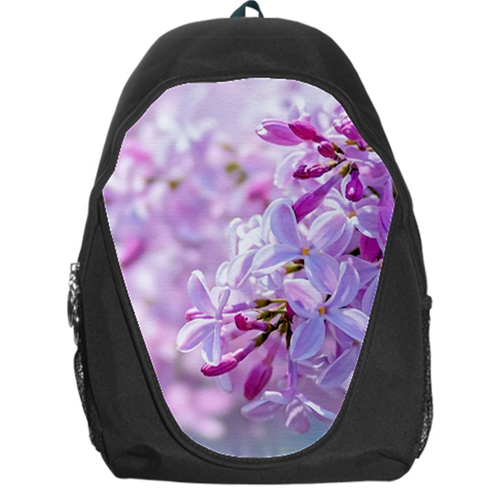 Pink Lilac Flowers Backpack Bag