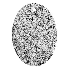 Willow Foliage Abstract Ornament (oval)