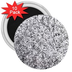 Willow Foliage Abstract 3  Magnets (10 Pack) 