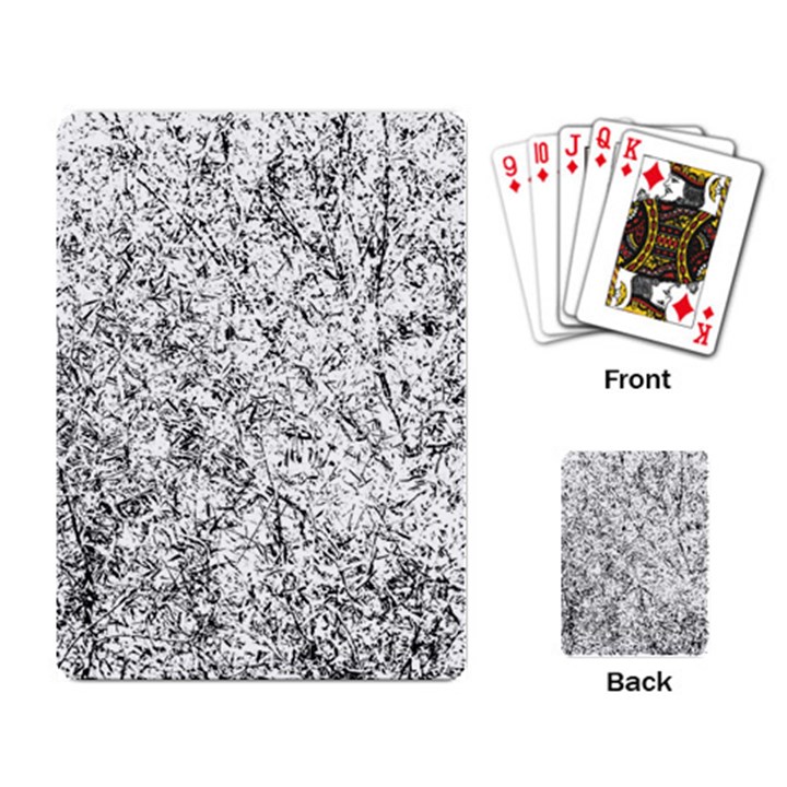 Willow Foliage Abstract Playing Card