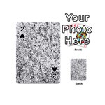 Willow Foliage Abstract Playing Cards 54 (Mini)  Front - Spade2