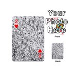 Willow Foliage Abstract Playing Cards 54 (Mini)  Front - Heart2