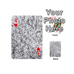 Willow Foliage Abstract Playing Cards 54 (Mini)  Front - Heart4