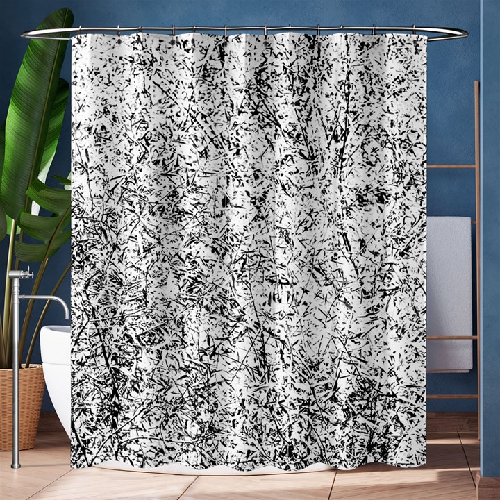 Willow Foliage Abstract Shower Curtain 60  x 72  (Medium) 