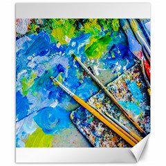 Artist Palette And Brushes Canvas 8  X 10  by FunnyCow