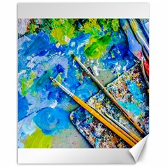 Artist Palette And Brushes Canvas 16  X 20   by FunnyCow