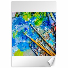 Artist Palette And Brushes Canvas 20  X 30   by FunnyCow