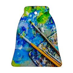 Artist Palette And Brushes Ornament (bell) by FunnyCow