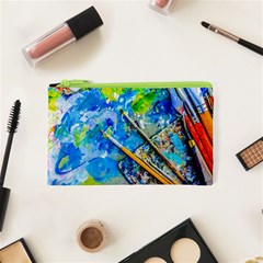 Artist Palette And Brushes Cosmetic Bag (xs) by FunnyCow