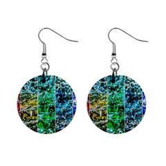 Abstract Of Colorful Water Mini Button Earrings by FunnyCow