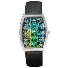 Abstract Of Colorful Water Barrel Style Metal Watch by FunnyCow