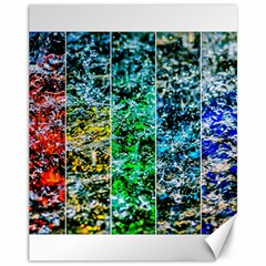 Abstract Of Colorful Water Canvas 11  X 14   by FunnyCow