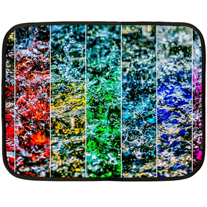 Abstract Of Colorful Water Double Sided Fleece Blanket (Mini) 