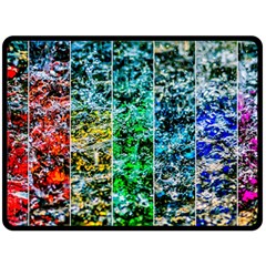 Abstract Of Colorful Water Fleece Blanket (large)  by FunnyCow