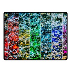 Abstract Of Colorful Water Double Sided Fleece Blanket (small)  by FunnyCow