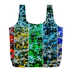 Abstract Of Colorful Water Full Print Recycle Bags (l)  by FunnyCow