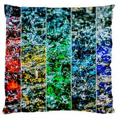 Abstract Of Colorful Water Standard Flano Cushion Case (two Sides) by FunnyCow