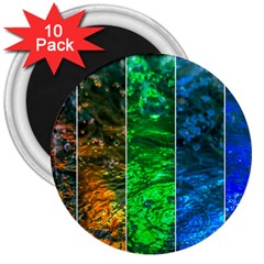 Rainbow Of Water 3  Magnets (10 Pack)  by FunnyCow