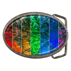 Rainbow Of Water Belt Buckles by FunnyCow