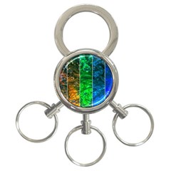 Rainbow Of Water 3-ring Key Chains by FunnyCow