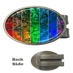 Rainbow Of Water Money Clips (oval)  by FunnyCow